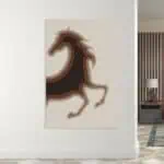 لوحة جدارية مطبوعة خيل