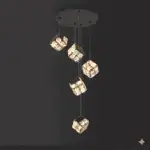 اضاءة جدارية معلقة دائري مع جهاز تحكم