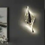 اضاءة جدارية معلقة ورق شجر