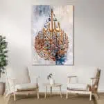 لوحة جدارية مطبوعة تصاميم اسلامية