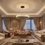 اضاءة جدارية معلقة دائري 60 سم