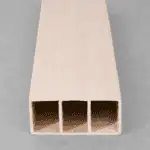 أعمدة بارتشن بديل خشب بيج فاتح شامل 2 قاعدة