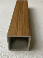 أعمدة بارتشن بديل خشب بني شاحب 5x5