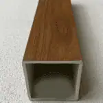 أعمدة بارتشن بديل خشب خشبي فاتح 5x5