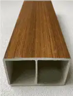 أعمدة بارتشن بديل خشب بني غامق 10x5