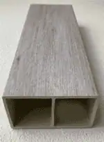 أعمدة بارتشن بديل خشب رمادي فاتح  10x5