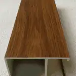 أعمدة بارتشن بديل خشب بني 10x5