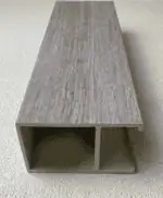 أعمدة بارتشن بديل خشب رمادي شاحب 10x5