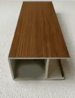 أعمدة بارتشن بديل خشب بني محمر 10x5