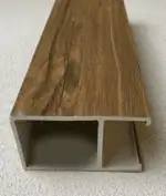 أعمدة بارتشن بديل خشب خشبي شاحب 10x5