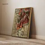 لوحة جدارية كانفس بتصميم لاشكال تجريدية