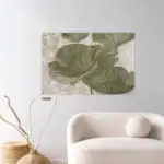 لوحة جدارية كانفس بتصميم اوراق شجر