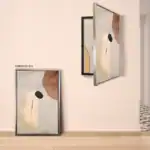 لوحة جدارية كانفس غطاء عداد بتصميم تداخل الالوان 100*80